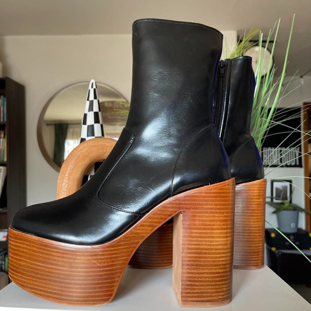 Jeffrey Campbell Women's Mexique High Heel Platform Booties